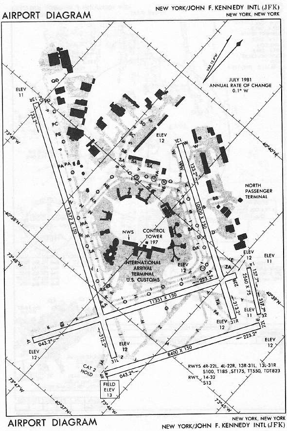 NEW YORK/JOHN F. KENNEDY INTL (JFK) AIRPORT DIAGRAM approach chart